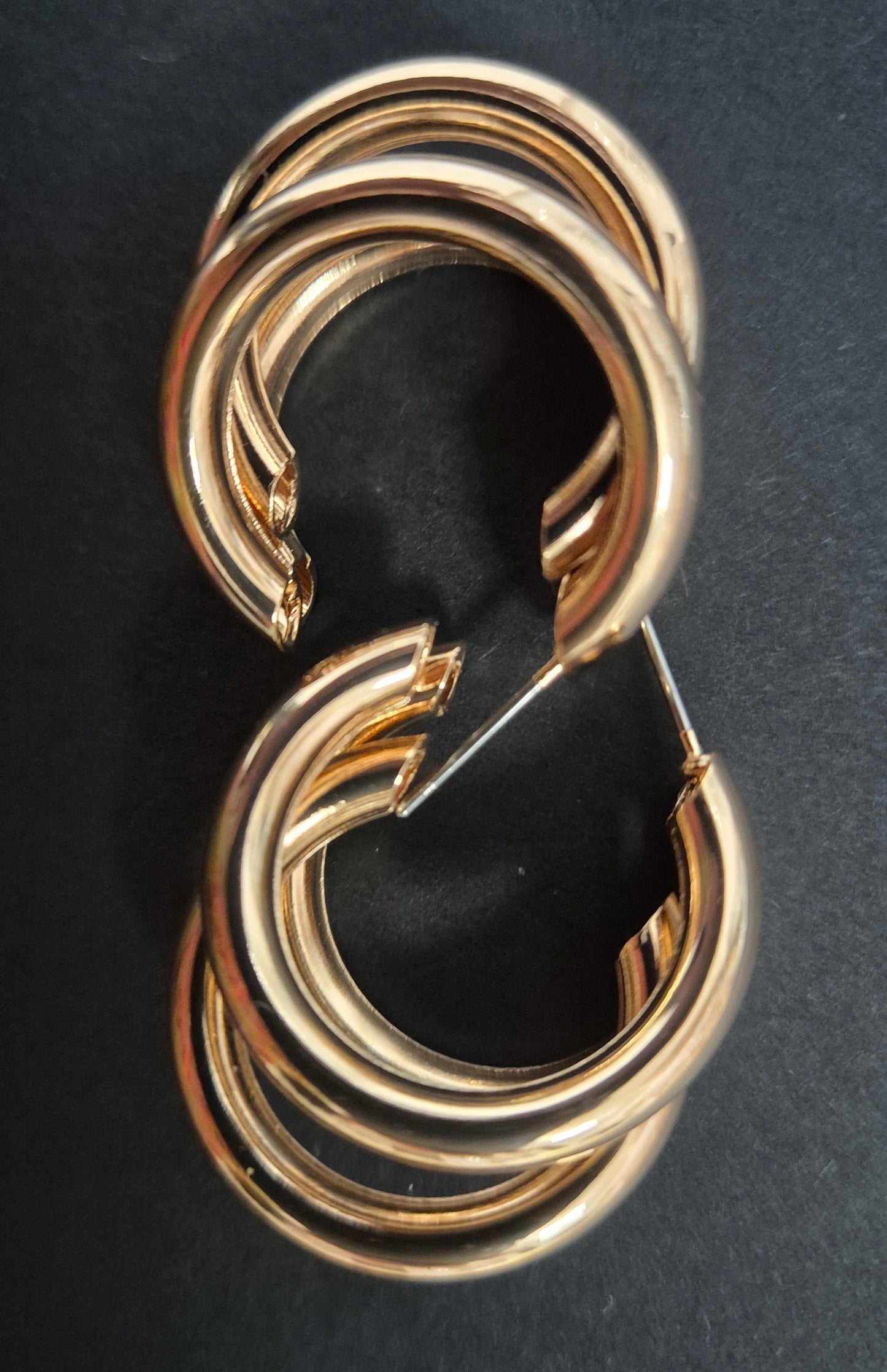Layered Golden Hoop - 18K gold plated