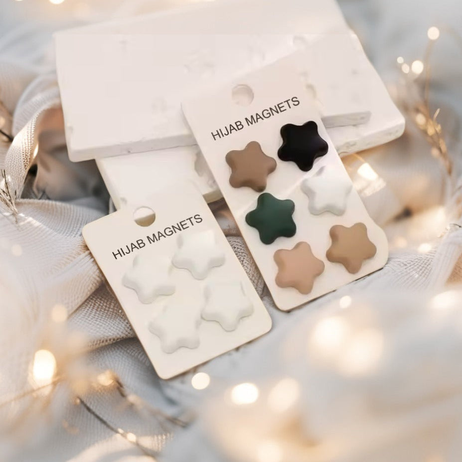 Premium Hijab Magnet Star Shaped