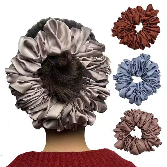 Luxury Oversized XXL Hijab Silk Scrunchies